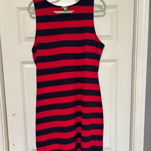 Striped stretch dress